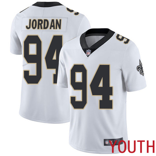 New Orleans Saints Limited White Youth Cameron Jordan Road Jersey NFL Football 94 Vapor Untouchable Jersey